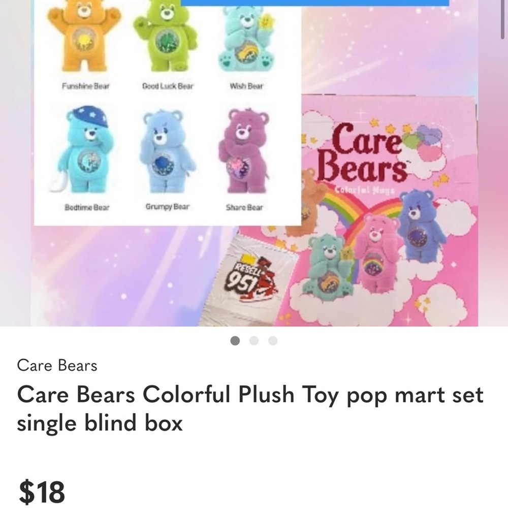 Bundle of 4 Care Bears Vibrant Plush Toy Collection
